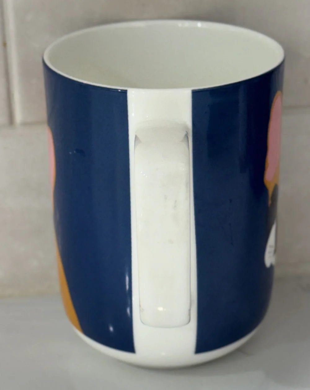 Portobello By Design French Bulldog Fine Bone China Cup Mug Navy Dog England